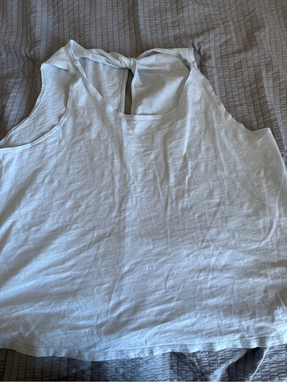 Eddie Bauer Pale Blue Tie-Back Tank